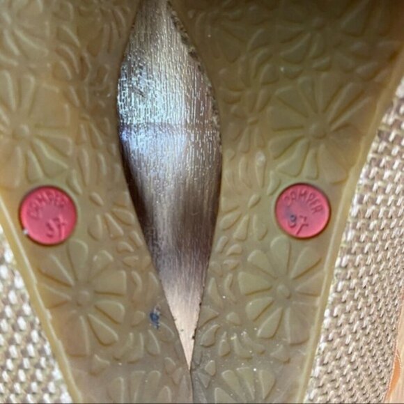 Camper Damas‎ Wedge Sandals Leather Uppers Women Size 37 - Picture 8 of 8